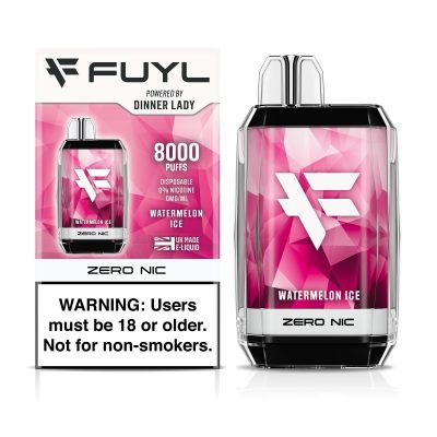 X fuyl 8000 watermelon ice disposable box and device 0mg cl2056
